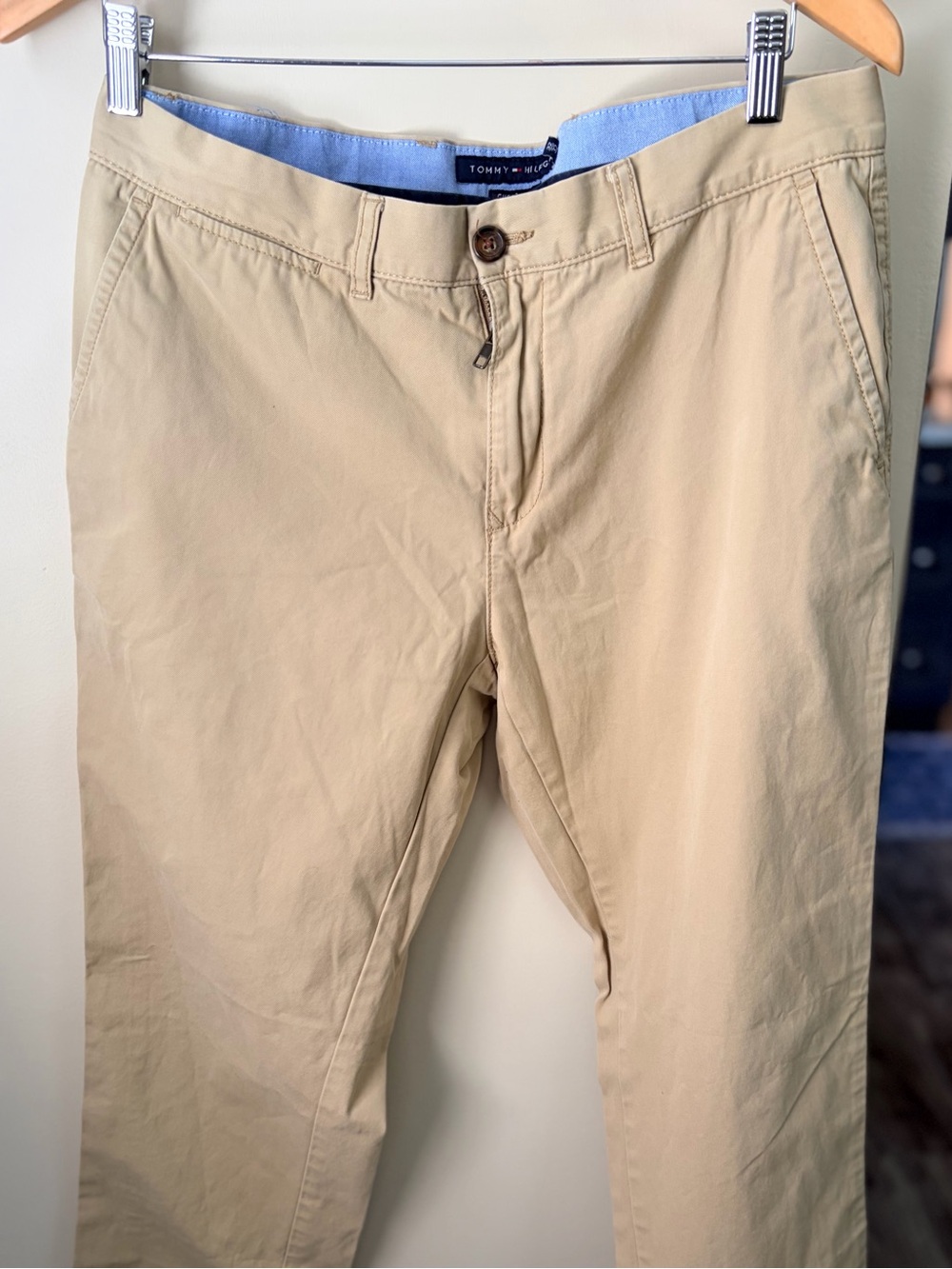 Tommy Hilfiger Mens Vintage Khaki Chino Pants - S - 33W-32L
